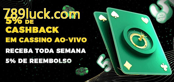 Promoções do cassino ao Vivo 789luck.com